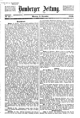 Bamberger Zeitung Montag 1. Dezember 1856