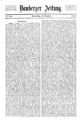 Bamberger Zeitung Donnerstag 4. Dezember 1856