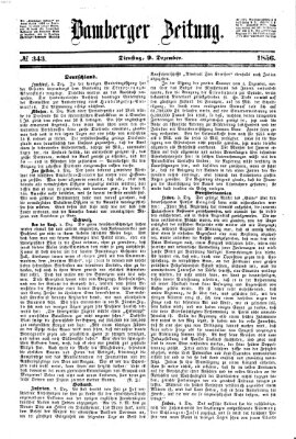 Bamberger Zeitung Dienstag 9. Dezember 1856