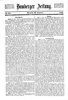 Bamberger Zeitung Mittwoch 24. Dezember 1856