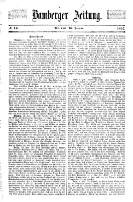 Bamberger Zeitung Mittwoch 14. Januar 1857