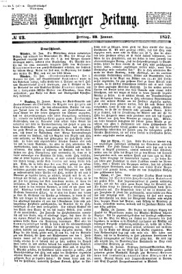 Bamberger Zeitung Freitag 23. Januar 1857