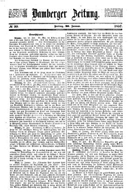 Bamberger Zeitung Freitag 30. Januar 1857