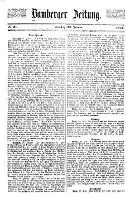 Bamberger Zeitung Samstag 31. Januar 1857