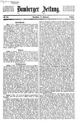 Bamberger Zeitung Samstag 7. Februar 1857
