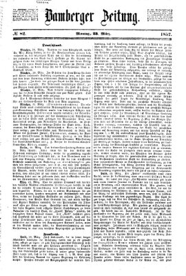 Bamberger Zeitung Montag 23. März 1857