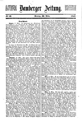 Bamberger Zeitung Montag 30. März 1857