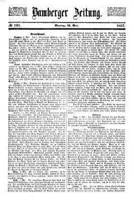 Bamberger Zeitung Montag 11. Mai 1857