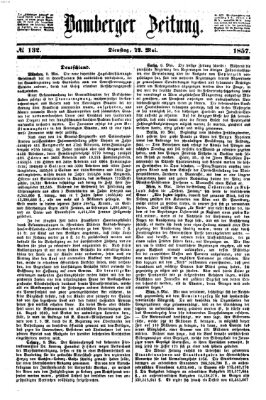 Bamberger Zeitung Dienstag 12. Mai 1857