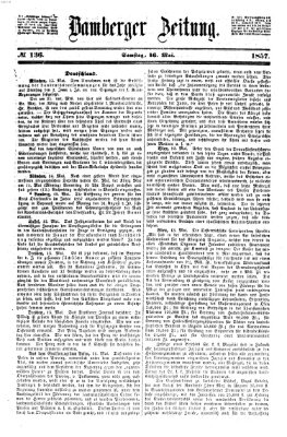 Bamberger Zeitung Samstag 16. Mai 1857