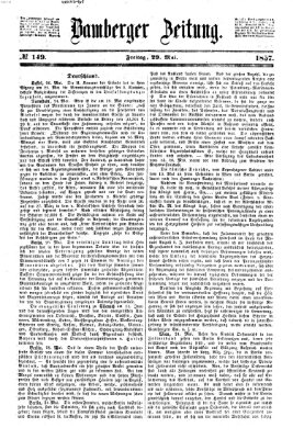 Bamberger Zeitung Freitag 29. Mai 1857