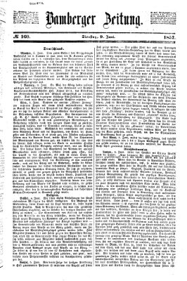 Bamberger Zeitung Dienstag 9. Juni 1857