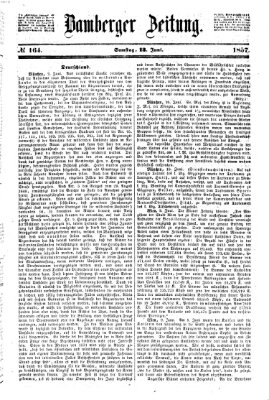 Bamberger Zeitung Samstag 13. Juni 1857