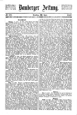 Bamberger Zeitung Samstag 20. Juni 1857