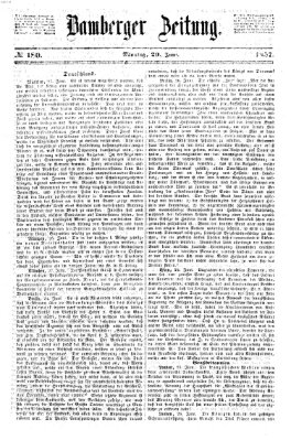 Bamberger Zeitung Montag 29. Juni 1857