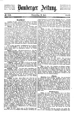 Bamberger Zeitung Donnerstag 2. Juli 1857