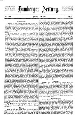 Bamberger Zeitung Freitag 10. Juli 1857