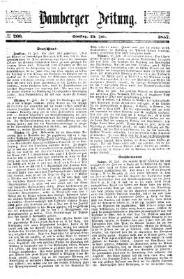 Bamberger Zeitung Samstag 25. Juli 1857