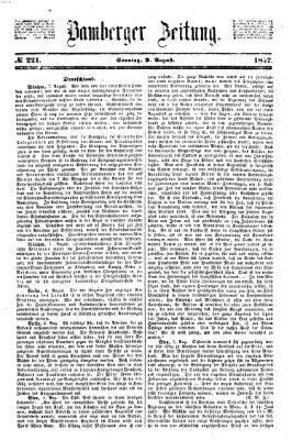 Bamberger Zeitung Sonntag 9. August 1857