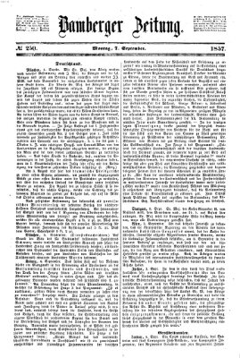 Bamberger Zeitung Montag 7. September 1857