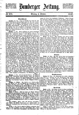 Bamberger Zeitung Montag 5. Oktober 1857