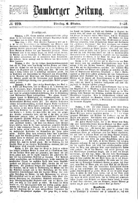 Bamberger Zeitung Dienstag 6. Oktober 1857