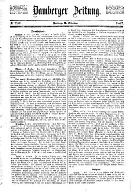 Bamberger Zeitung Freitag 9. Oktober 1857