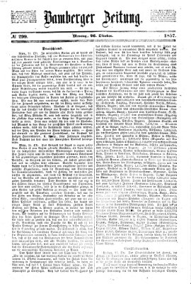 Bamberger Zeitung Montag 26. Oktober 1857