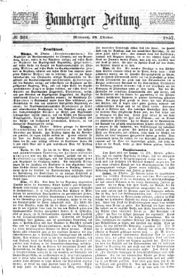 Bamberger Zeitung Mittwoch 28. Oktober 1857