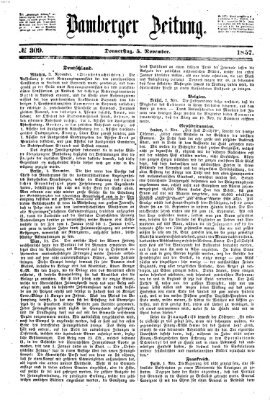 Bamberger Zeitung Donnerstag 5. November 1857