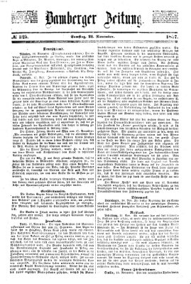 Bamberger Zeitung Samstag 21. November 1857