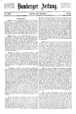 Bamberger Zeitung Freitag 25. Dezember 1857