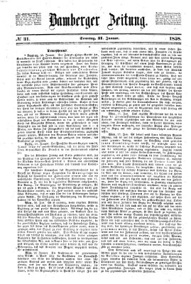 Bamberger Zeitung Sonntag 31. Januar 1858