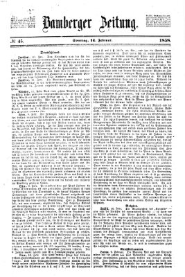 Bamberger Zeitung Sonntag 14. Februar 1858