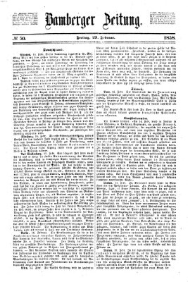 Bamberger Zeitung Freitag 19. Februar 1858
