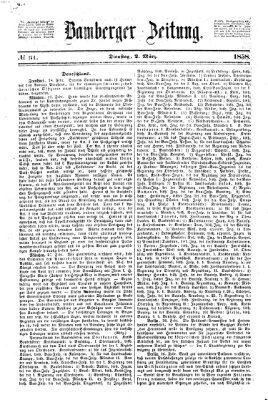 Bamberger Zeitung Dienstag 2. März 1858