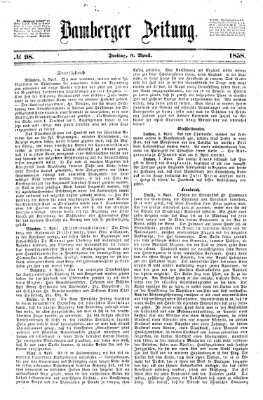 Bamberger Zeitung Freitag 9. April 1858