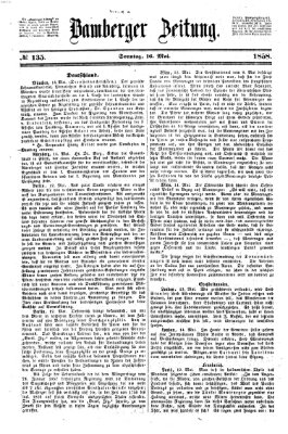 Bamberger Zeitung Sonntag 16. Mai 1858