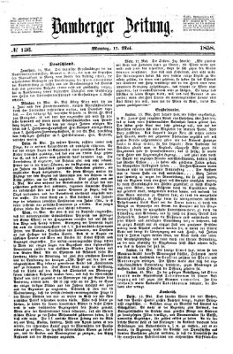 Bamberger Zeitung Montag 17. Mai 1858