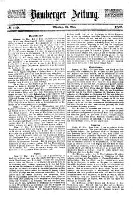 Bamberger Zeitung Montag 31. Mai 1858