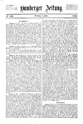 Bamberger Zeitung Dienstag 1. Juni 1858