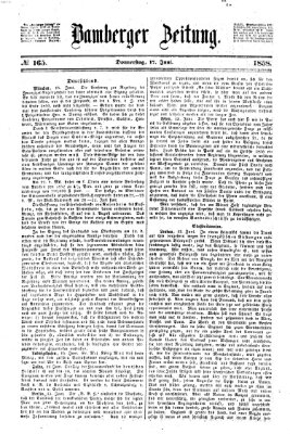 Bamberger Zeitung Donnerstag 17. Juni 1858