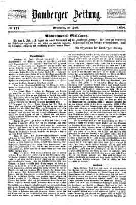 Bamberger Zeitung Mittwoch 23. Juni 1858