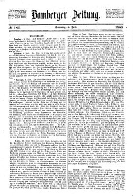 Bamberger Zeitung Sonntag 4. Juli 1858