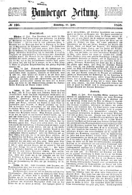 Bamberger Zeitung Samstag 17. Juli 1858