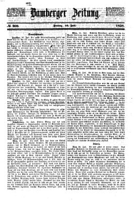 Bamberger Zeitung Freitag 30. Juli 1858