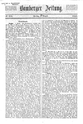 Bamberger Zeitung Freitag 6. August 1858