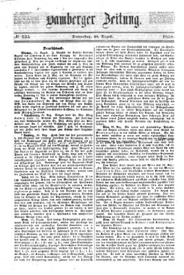 Bamberger Zeitung Donnerstag 26. August 1858