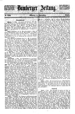 Bamberger Zeitung Montag 6. September 1858