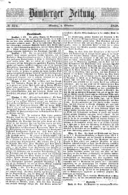 Bamberger Zeitung Montag 4. Oktober 1858